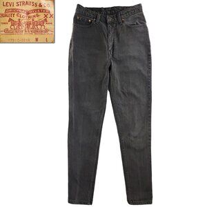Levi's XX 512 Vintage High Waisted Jeans 90s Black Taper 17512 Women "11" 30x32